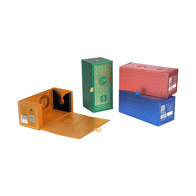 Boîte d'emballage de parfum de légende Journey avec intérieur EVA amélioré Boîte d'emballage de parfum de légende Journey avec intérieur EVA amélioré