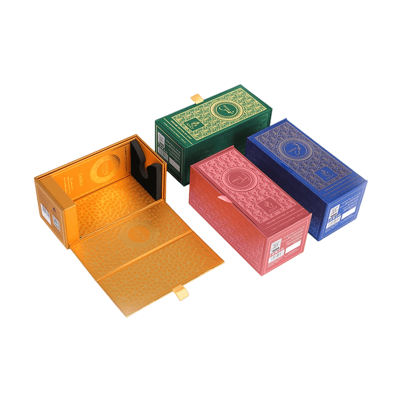 Boîte d'emballage de parfum de légende Journey avec intérieur EVA amélioré Boîte d'emballage de parfum de légende Journey avec intérieur EVA amélioré