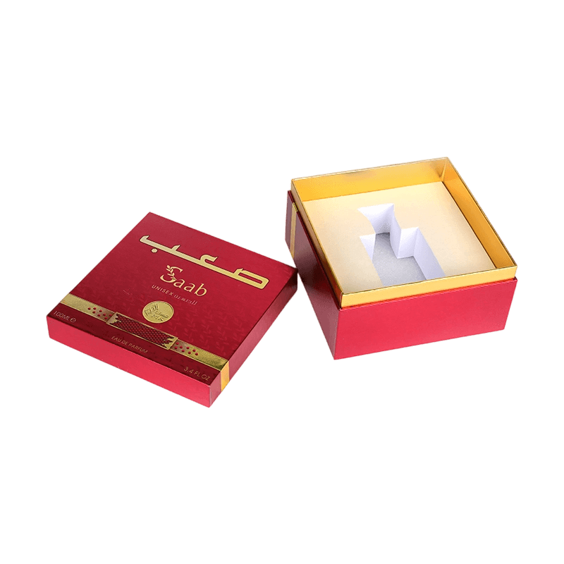 Boîte de parfum Golden Dawn avec planche grise de 2 mm