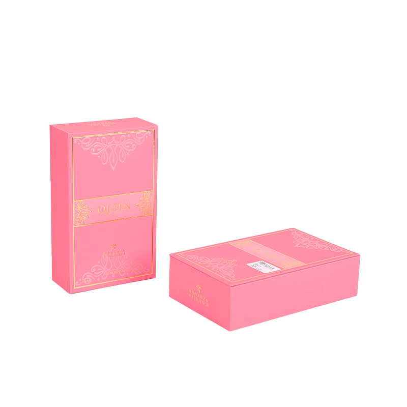 Pure boîte de parfum du désert avec tamponnage à chaud en or