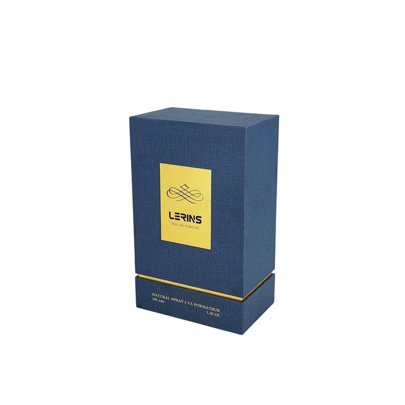 Perfume rigide logo en feuille d'or avec plateau EVA premium intérieur hp004