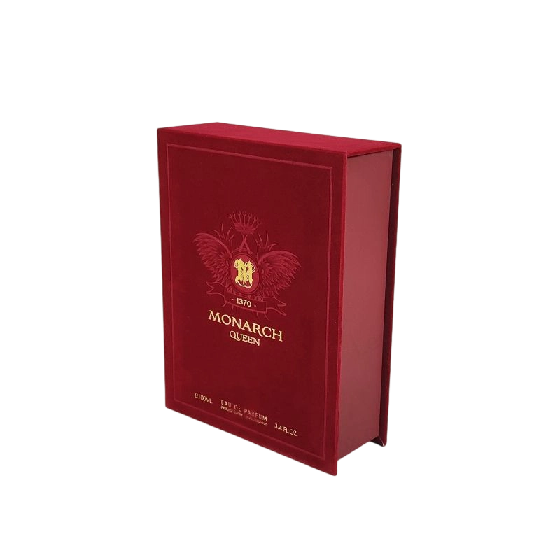 Boîte de parfum rigide haut de gamme avec détail en feuille d'or et coussin insert EVA HP010