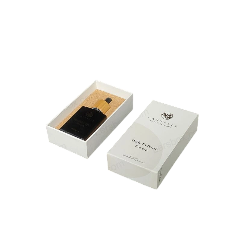 Boîte-cadeau de parfum rigide en feuille d'or avec plateau en mousse EVA et finition premium HP017