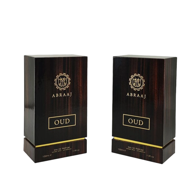 Emballage de parfum rigide artisanal avec détaillant en feuille d'or et insert en mousse EVA HP019