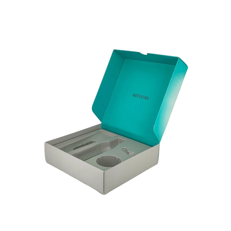 Boîtes d'extrémité de repliage pliable pour un stockage efficace et des solutions d'emballage de produits élégants PTE003