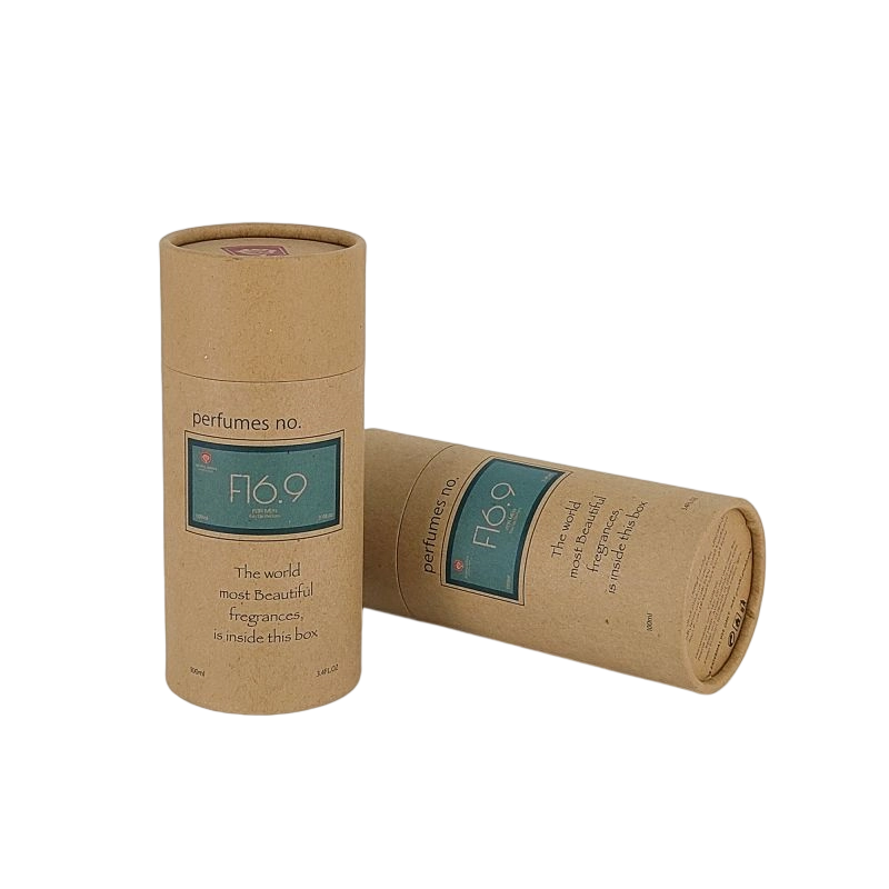Boîtes de tube en papier écologique pour l'expédition, le stockage et la présentation de marque accrocheurs HT010