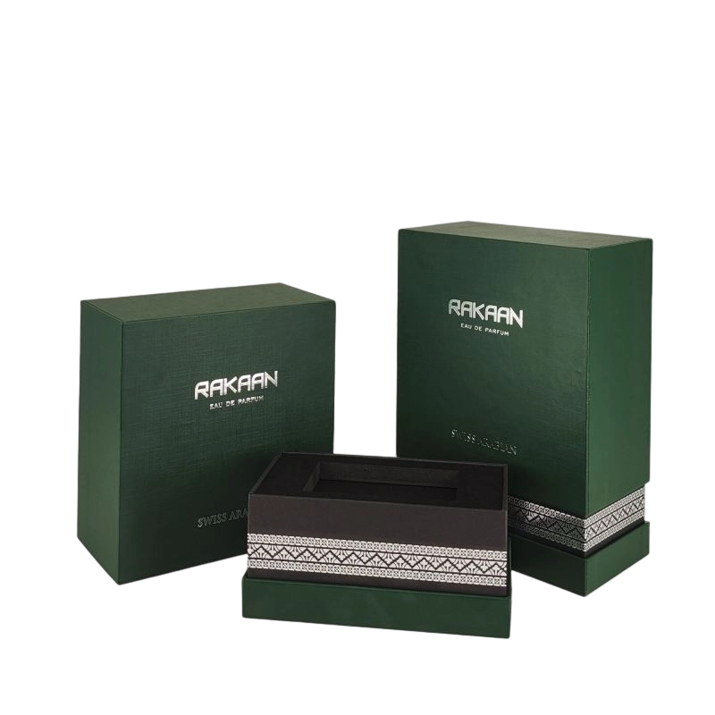 Emballage de parfum en feuille d'or exclusif avec plateau EVA et structure rigide HP024
