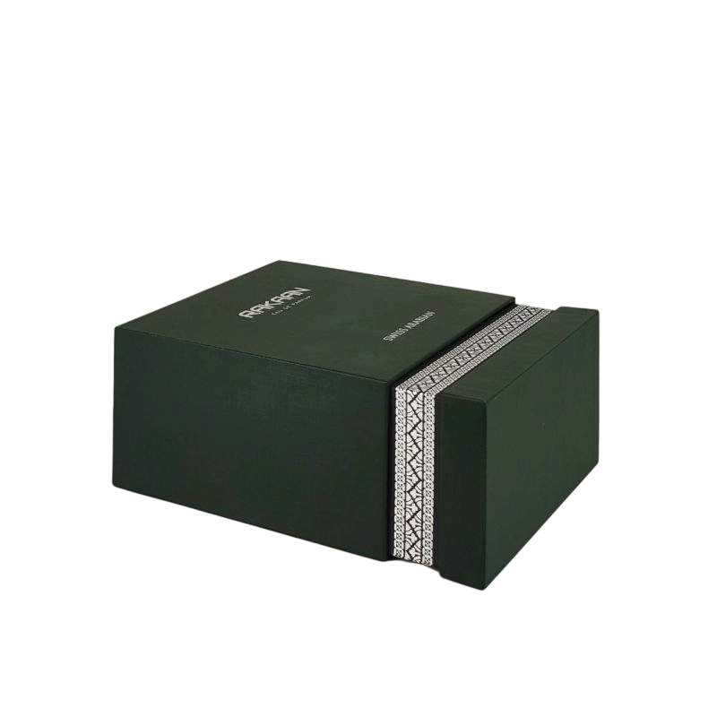 Emballage de parfum en feuille d'or exclusif avec plateau EVA et structure rigide HP024
