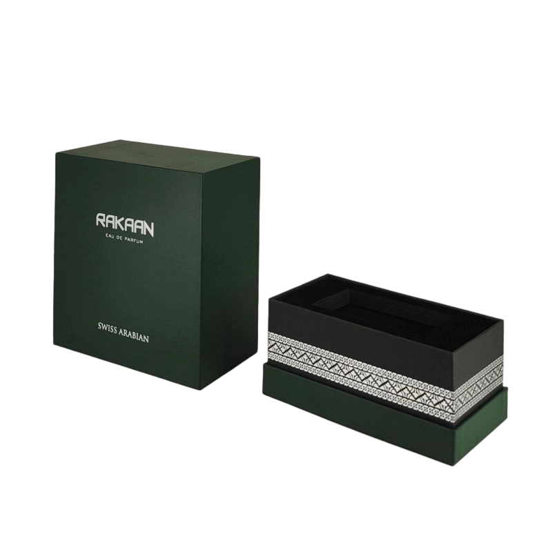 Emballage de parfum en feuille d'or exclusif avec plateau EVA et structure rigide HP024