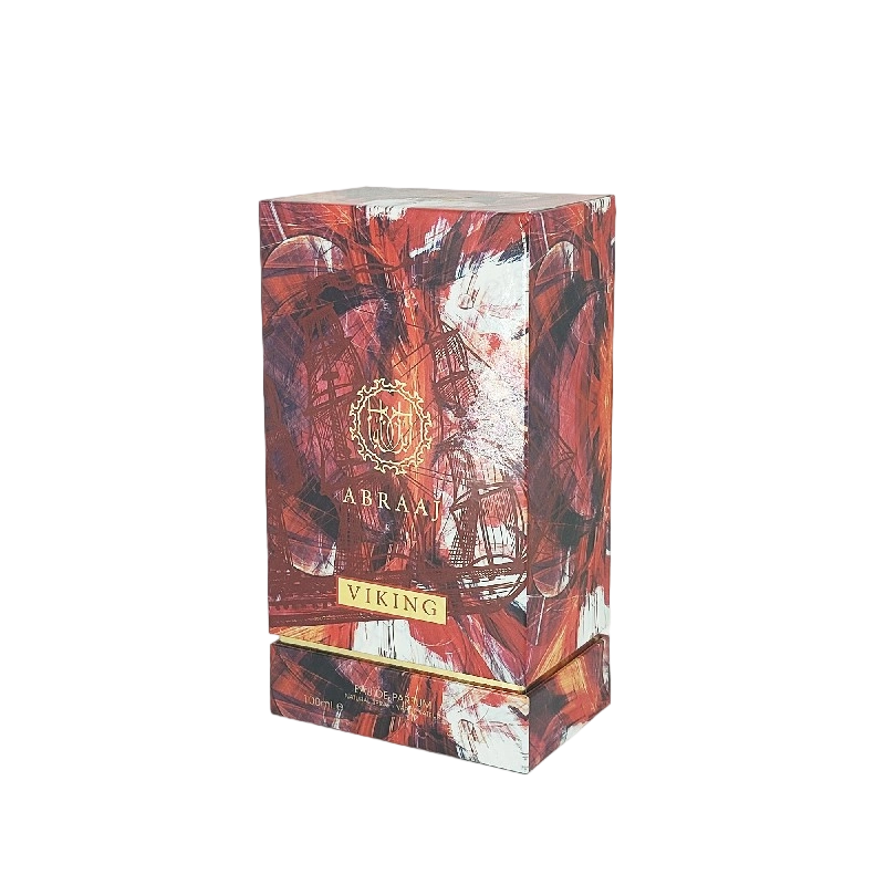 Boîte de parfum en feuille d'or avec doublure en mousse EVA et base rigide pour l'emballage premium HP023