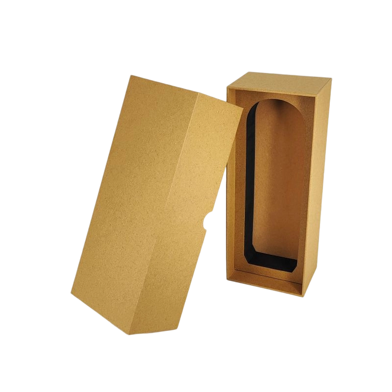 Boîte-cadeau de parfum en feuille d'or en relief avec insert EVA et base rigide HP026