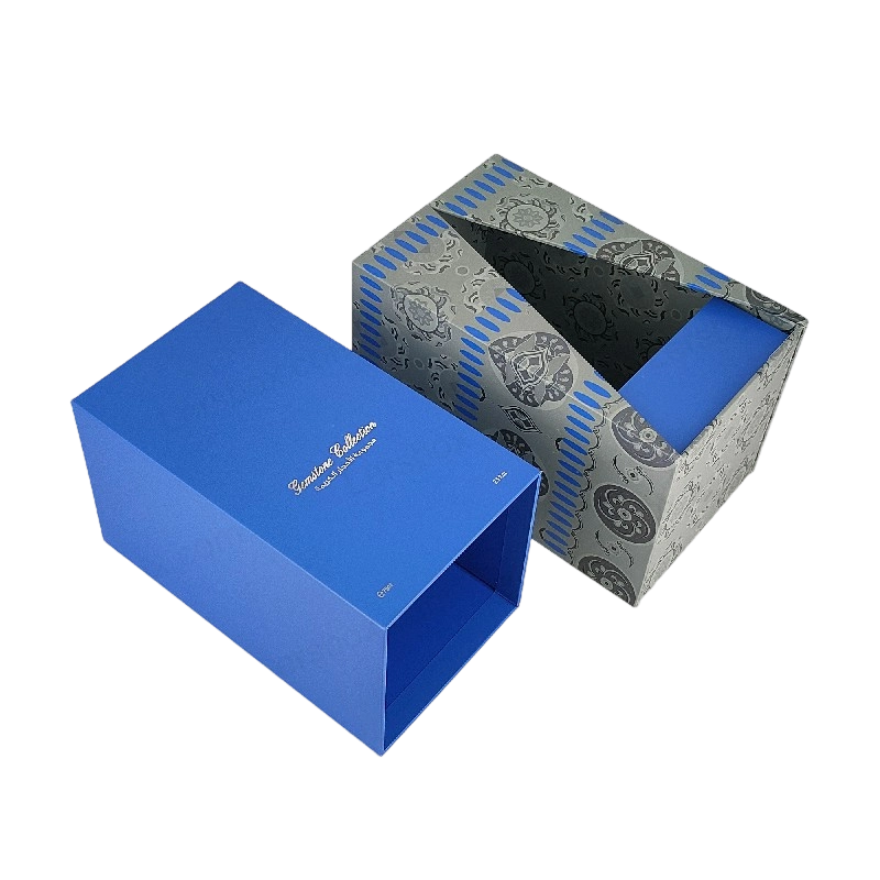 Boîte de parfum en feuille d'or premium avec plateau en mousse EVA et couvercle robuste et conception de base HP029