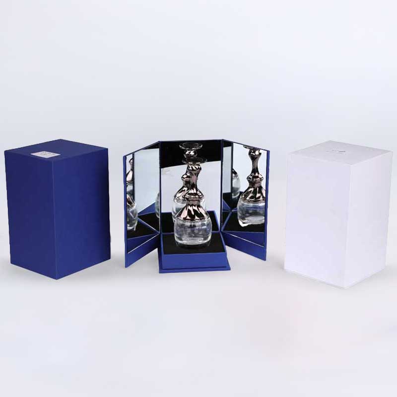 Boîte de parfum de miroir pliant