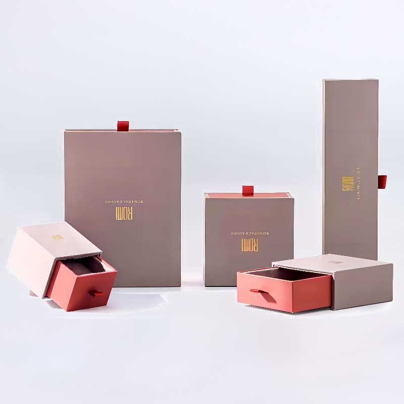 Boîte de bijoux de style tiroir