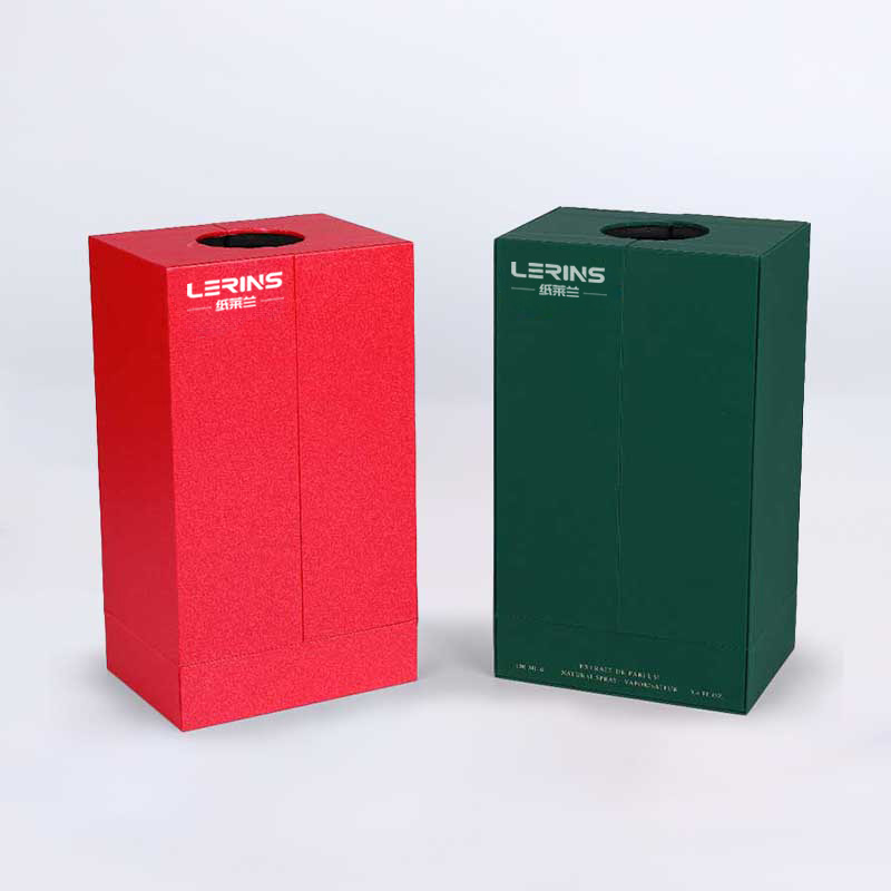 Boîte de parfum de soulèvement de papier à touche Soft-touch 120gsm