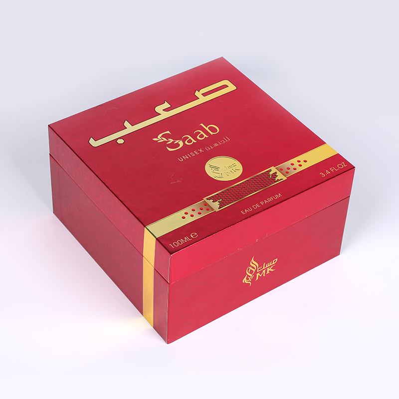 Boîte de parfum Golden Dawn avec planche grise de 2 mm